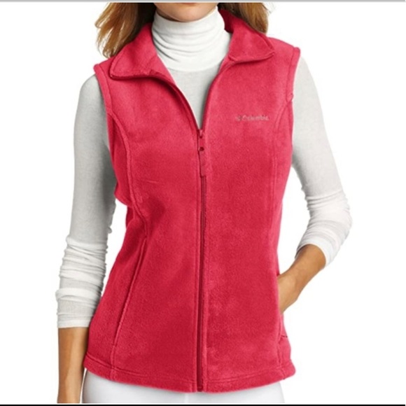 Columbia Jackets & Blazers - Columbia Hot Pink Fleece Vest